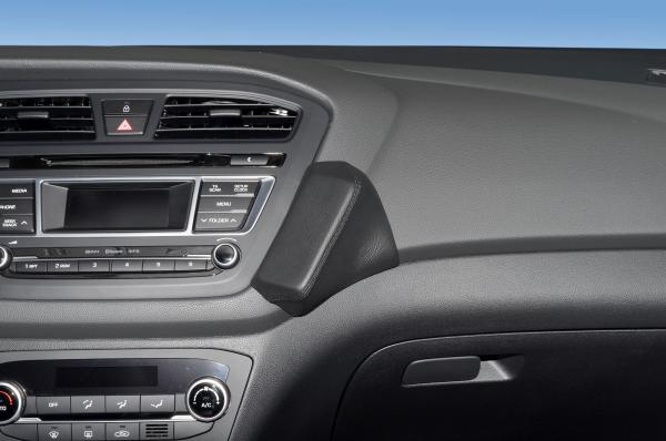 KUDA Telefonkonsole passend für Hyundai i20 ab 2014 Kunstleder schwarz