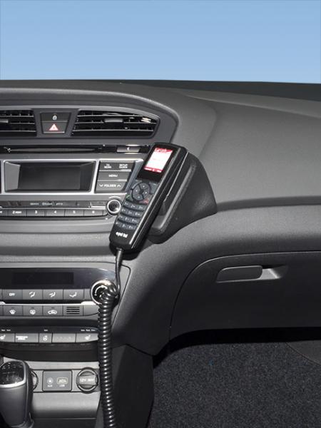 KUDA Telefonkonsole passend für Hyundai i20 ab 2014 Kunstleder schwarz