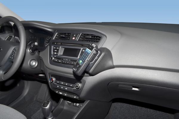 KUDA Telefonkonsole passend für Hyundai i20 ab 2014 Kunstleder schwarz