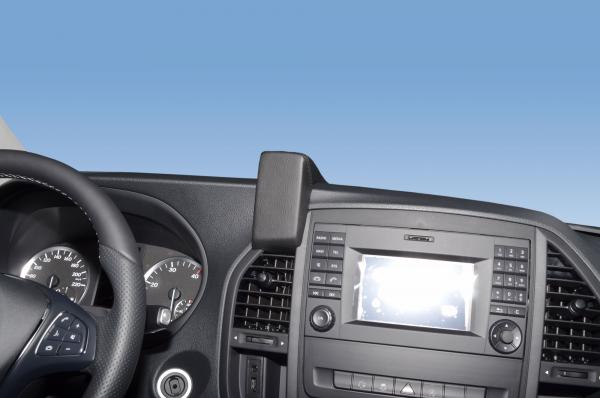 KUDA Navi holder fit for Mercedes Vito from 2014 real leather black