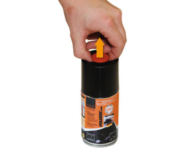 FoliaTec Auspuff- 2K- Lackspray glanz schwarz 250ml