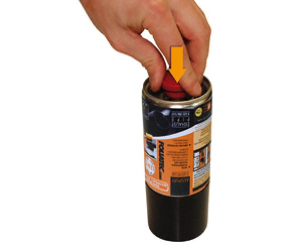 FoliaTec Auspuff- 2K- Lackspray glanz schwarz 250ml