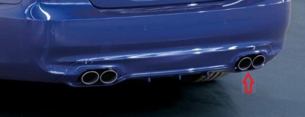 ALPINA Double tailpipe rechts side fit for Alpina B3S Coupé / Convertible with trailer hitch