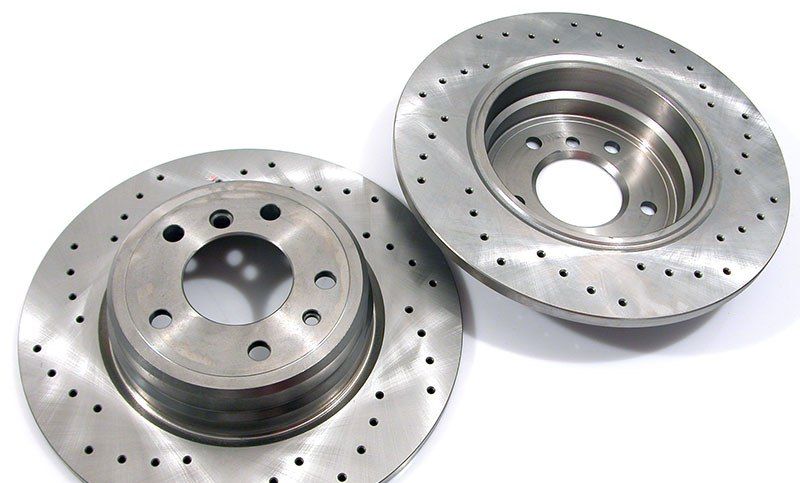 Zimmermann Brake disc drilled rear 2pcs BMW 7er E38 (324x12mm)