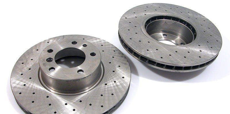 Zimmermann Brake disc drilled front 2pcs BMW 7er E38 (324x30mm)