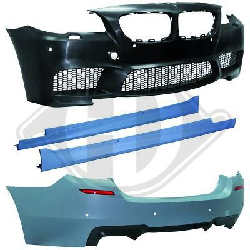 Sport Look Stoßstangen vorn/hinten/Seite passend für BMW 5er F10 mit PDC