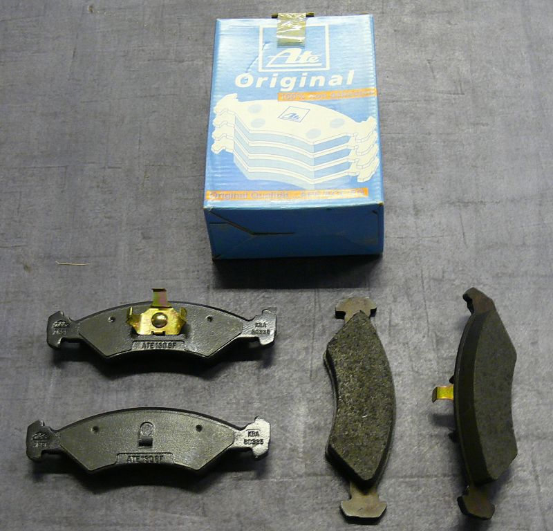 ATE brake pads front Ford Fiesta 1 GFBT, 2 FBD