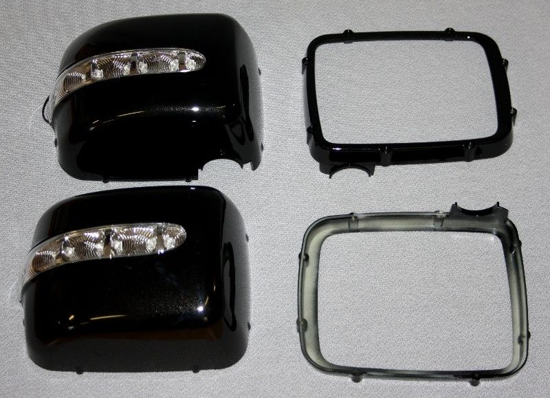 LED Spiegel Gehäuse für Blinker Mercedes W439 schwarz
