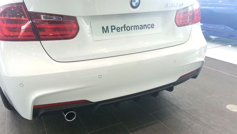 Heckdiffusor M-Technik/Aerodynamik schwarz matt BMW 3er F30/F31