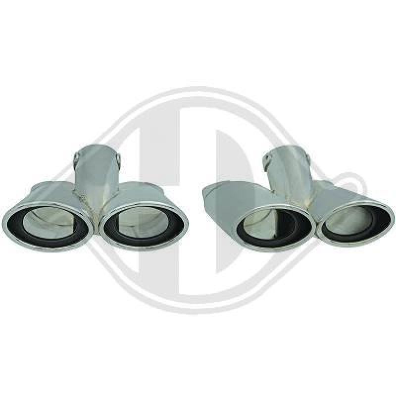 Sportauspuffblenden Sport Optik für Mercedes W221 Bj. 05-09