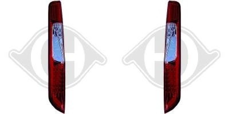 LED Taillights clear red/white fit for Ford Focus hatchback Bj. 08-11