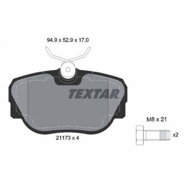 TEXTAR Bremsbeläge VORNE passend für BMW E30 / Z1