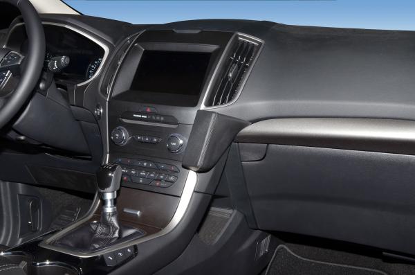 KUDA Telefonkonsole passend für Ford Galaxy / S-Max / Edge ab 2015 Leder schwarz