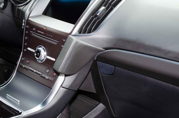 KUDA Telefonkonsole passend für Ford Galaxy / S-Max / Edge ab 2015 Leder schwarz