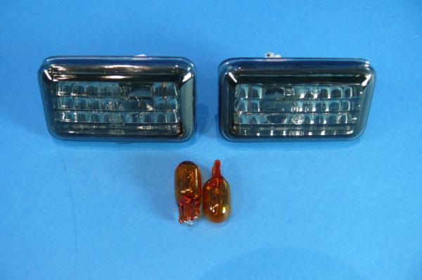 Side indicator clear / black fit for Audi 80 90 100 Porsche 911 924 944 VW Golf Jetta 1, Golf Jetta 2 -9/91, Polo - 94, Scirocco