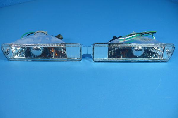 Blinker klar chrom mit Standlichtfunktion für VW Golf/Jetta 2 NUR mit GL/GTI Stoßstange