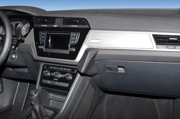 KUDA Telefonkonsole passend für VW Touran ab 2015 - Montage oben Leder schwarz