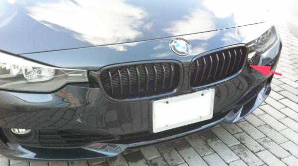 M Performance kidney-high-gloss black front LEFT BMW 3er F30 / F31