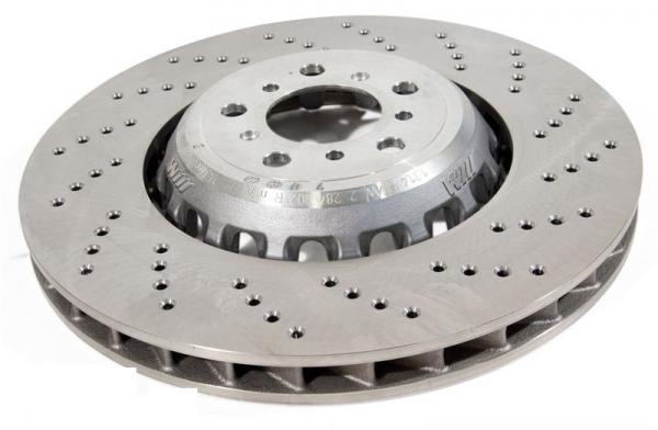 Brake ventilated perforated RIGHT for BMW 5er F10 M5 / 6er F06/F12/F13 M6