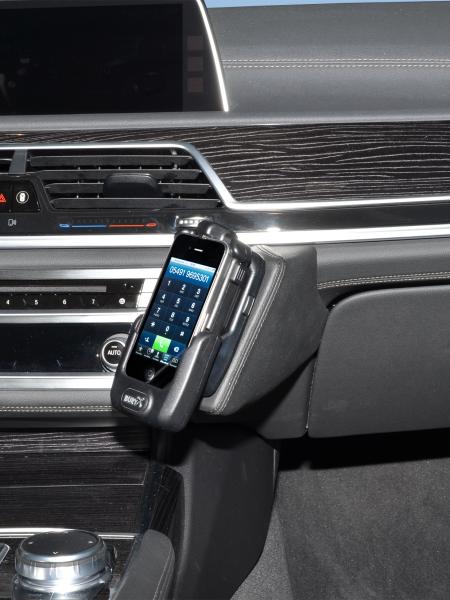 KUDA Telefonkonsole passend für BMW 7er F01/F02/F03/F04 ab 11/2008 - 12/15 Leder schwarz