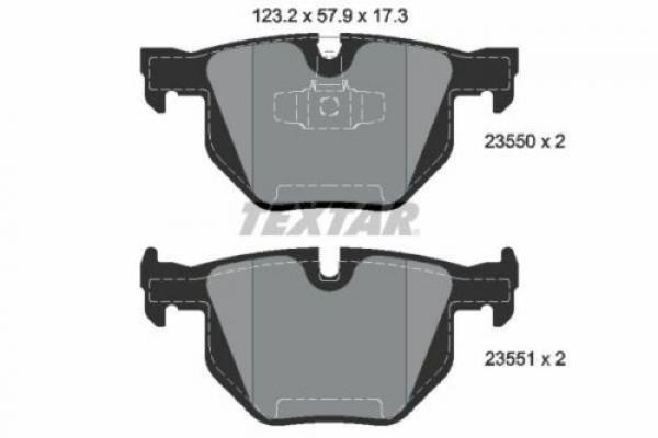 TEXTAR brake pads REAR fit for BMW E84 / E90 / E91 / E92 / E93 / X1