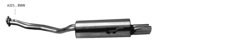 Bastuck Sportendschalldämpfer 2x90mm BMW 3er E36 325i/328i
