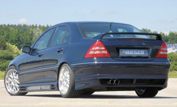 RIEGER Heckschürzenansatz passend für Mercedes W203 Limousine bis Bj. 03/2004