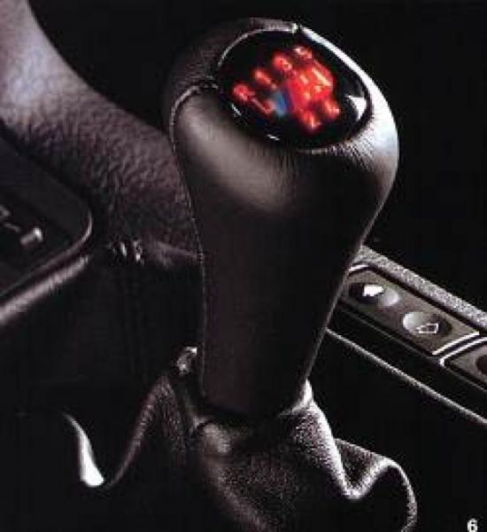 M leather-gearknob 5 Speed Illuminated BMW E32 E34 E36 all