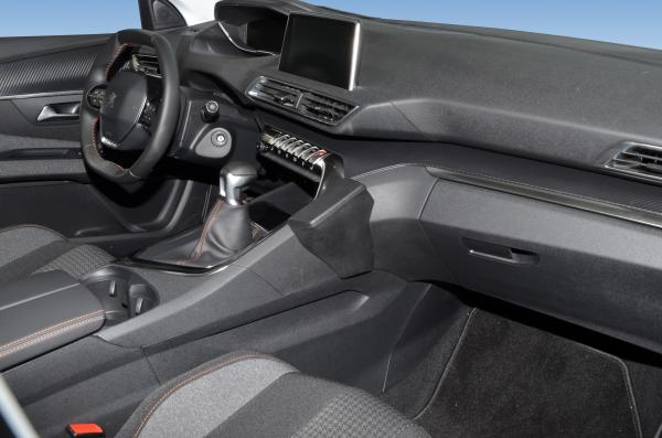 KUDA Telefonkonsole passend für Peugeot 3008 & 5008 ab Bj. 2016 Kunstleder schwarz