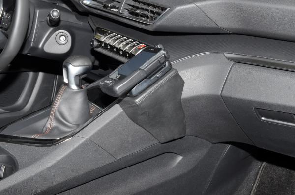 KUDA Telefonkonsole passend für Peugeot 3008 & 5008 ab Bj. 2016 Kunstleder schwarz