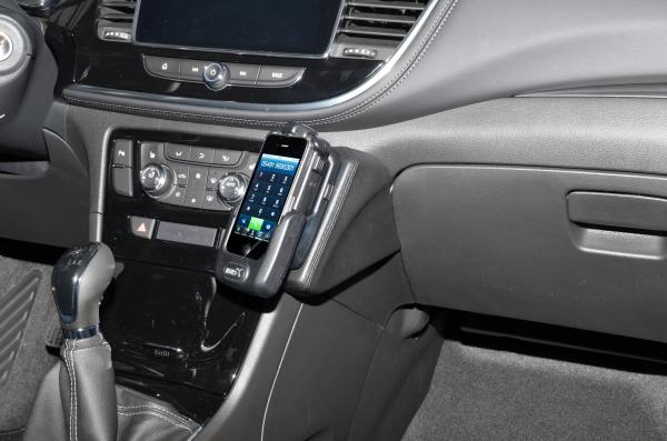 KUDA Telefonkonsole passend für ​Opel Mokka X ab Bj. 2016 Leder schwarz