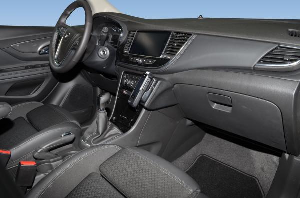 KUDA Telefonkonsole passend für ​Opel Mokka X ab Bj. 2016 Leder schwarz