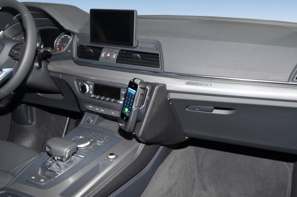 KUDA Telefonkonsole passend für Audi Q5 ab 2016 Kunstleder schwarz