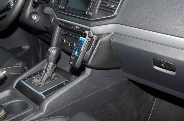 KUDA Telefonkonsole passend für VW Amarok ab Bj. 2016 Leder schwarz