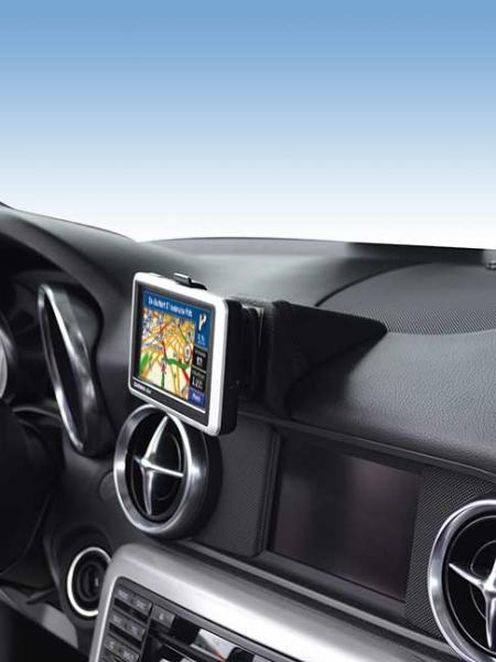 KUDA Navi Halterung passend für Mercedes SLK ab 03/2011 Leder schwarz