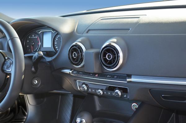 KUDA Navikonsole passend für Audi A3 ab 09/2012 Kunstleder schwarz