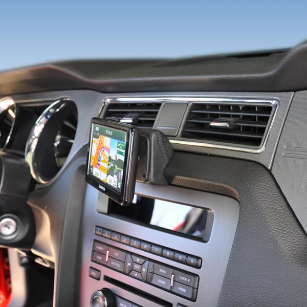 KUDA Telefonkonsole passend für Ford Mustang 2010 + USA Leder schwarz