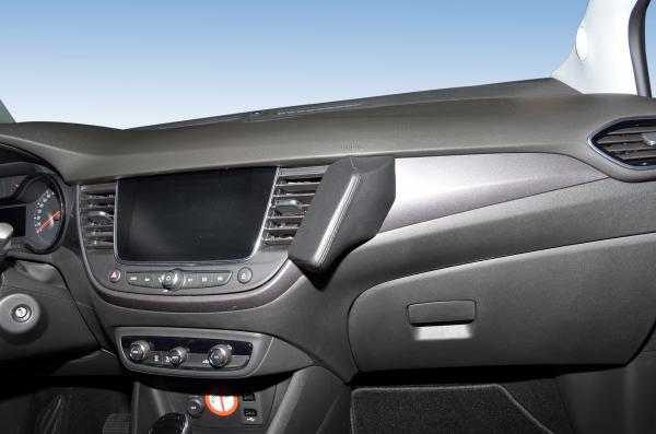 KUDA Telefonkonsole passend für ​Opel Crossland X ab 06/2017 & Opel Crossland ab 2020 (Facelift) Kunstleder schwarz