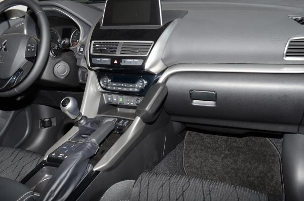 KUDA Telefonkonsole passend für Mitsubishi Eclipse Cross ab 10/2017 Kunstleder schwarz
