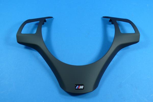 M leather steering wheel cover black ribbon for BMW 1er/3er