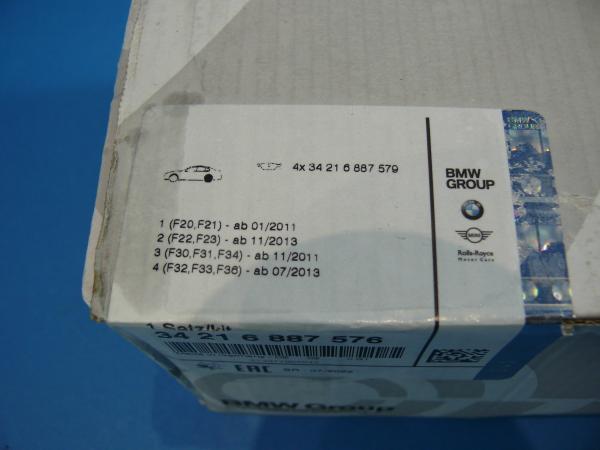 Brake pads rear BMW F20 F21 F22 F23 F30 F31 F32 F33 F34, ALPINA B3 Biturbo