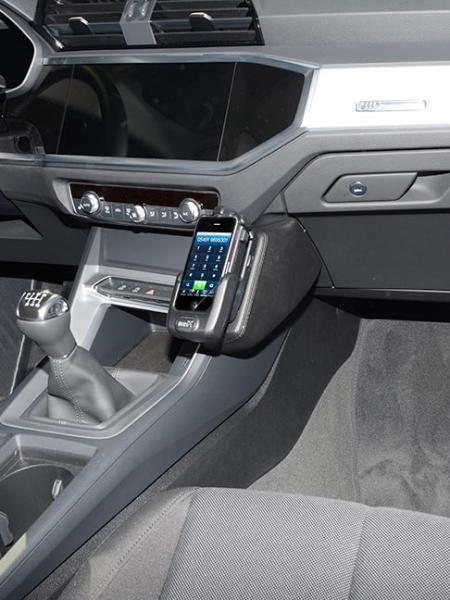 KUDA Telefonkonsole passend für Audi Q3 (Typ F3) ab Bj. 2018 Kunstleder schwarz