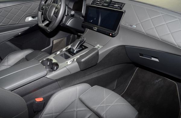 KUDA Telefonkonsole passend für Citroen DS7 Crossback ab Bj. 2018 Kunstleder schwarz