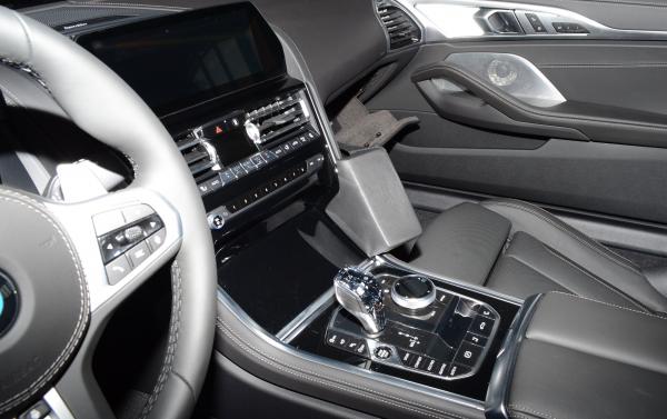 KUDA Phone console fit for BMW 8er from Bj. 11/2018 artificial leather black