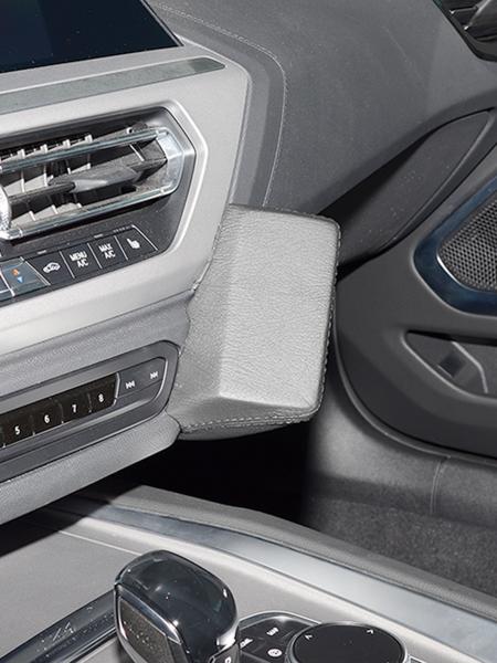 KUDA Phone consoles fit for BMW Z4 (G29) from Bj. 2018 real leather black