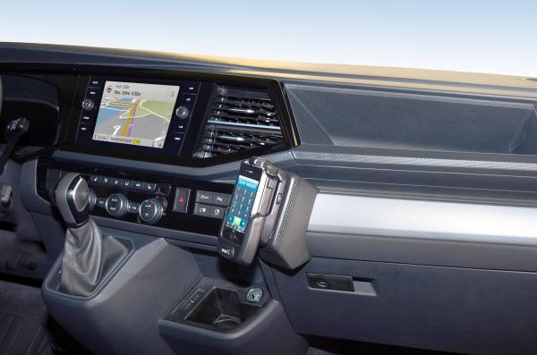 KUDA Telefonkonsole passend für VW T6.1 Transporter ab Bj. 2019 Leder schwarz