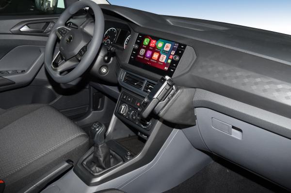 KUDA Phone console fit for VW T-Cross from Bj. 2019 - 2022 artificial leather black