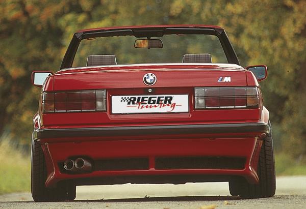 RIEGER Heckschürze passend für BMW 3er E30 Cabrio bis 10/90