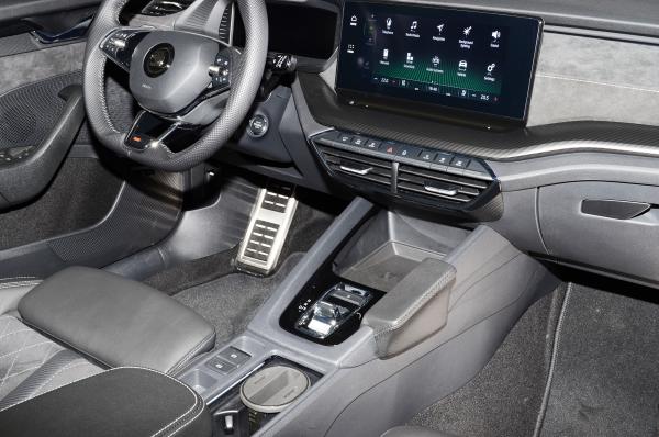KUDA Telefonkonsole passend für Skoda Octavia IV ab 2020 Leder schwarz