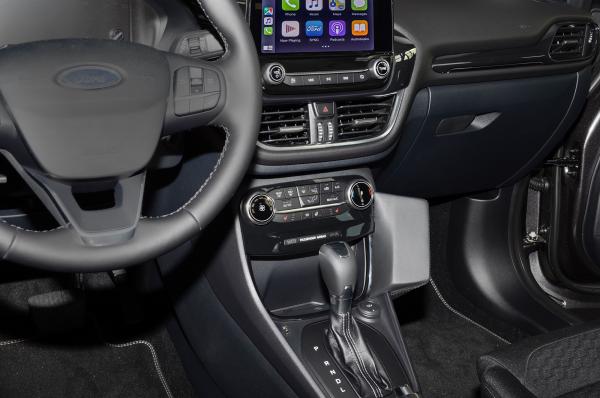 KUDA Telefonkonsole passend fürFord Puma ab 2019 Kunstleder schwarz